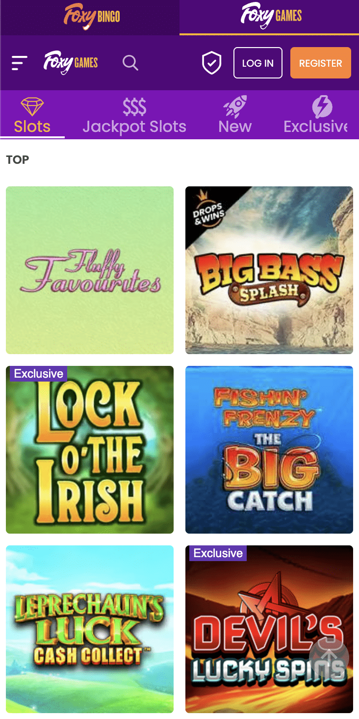 Slots at Foxy Games UK