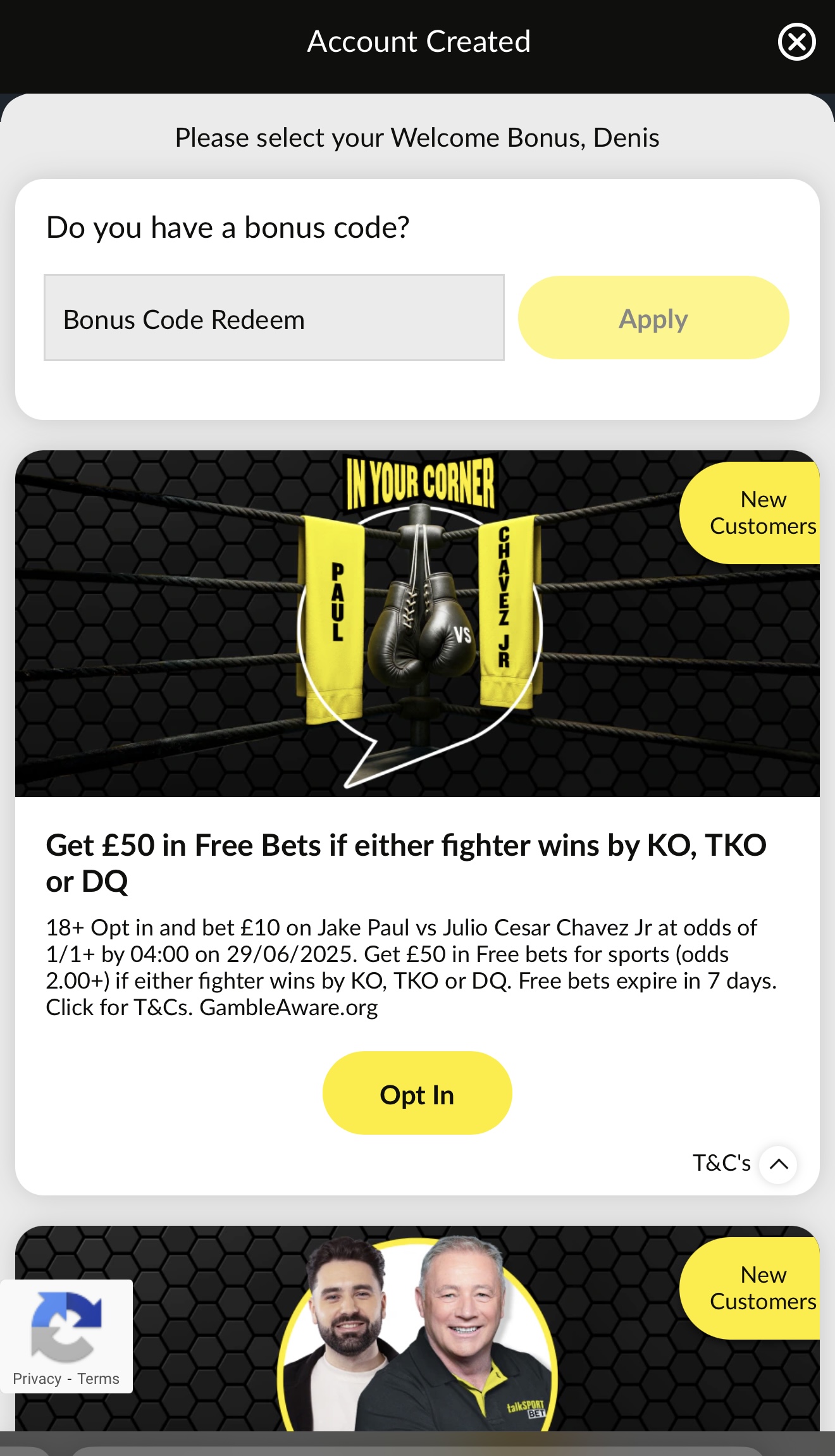 Talksport free bets