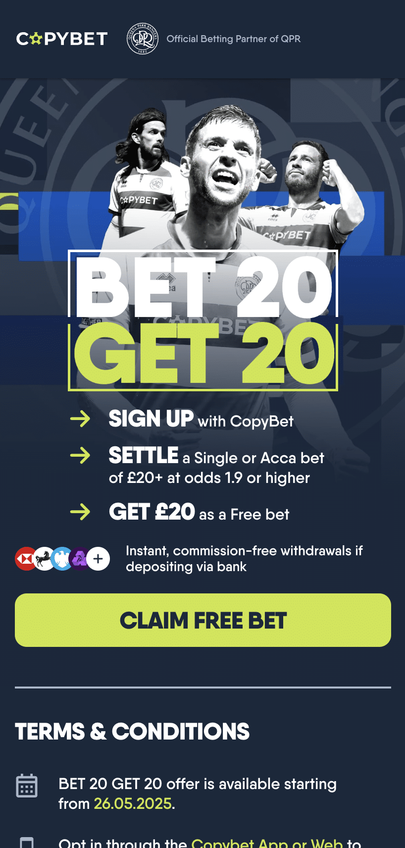 copybet free bets review