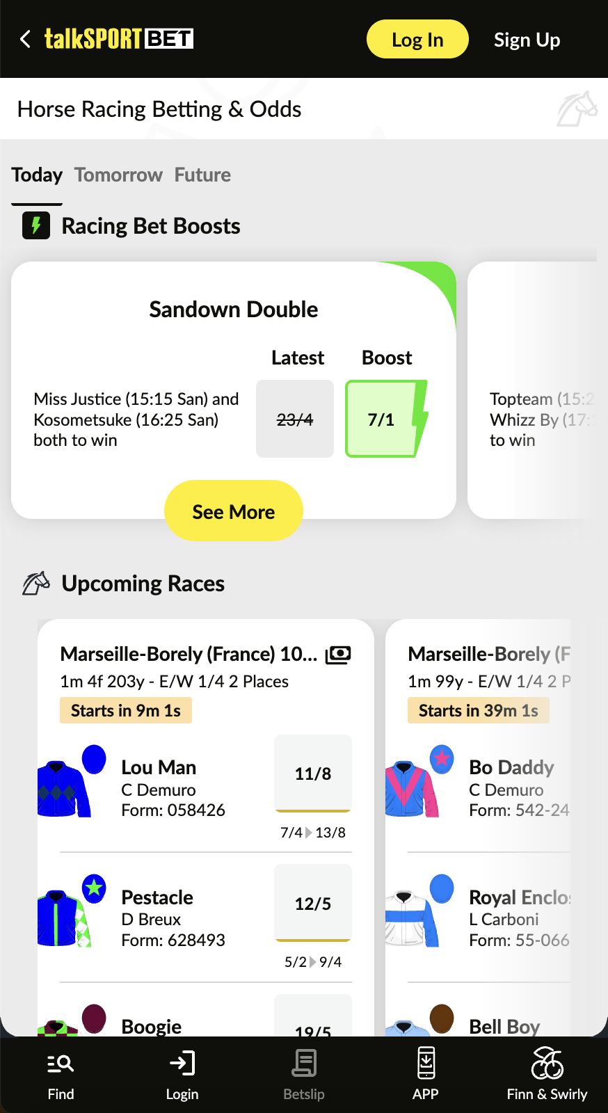 TalkSPORT BET horse racing