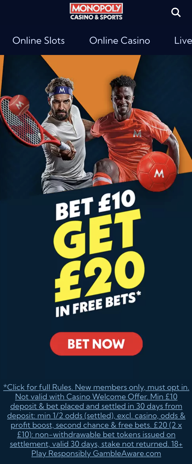 monopoly casino sports betting