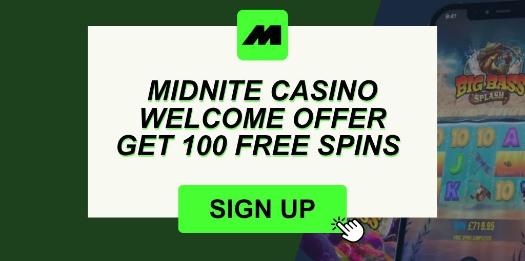 Midnite Casino welcome offer: Get 100 free spins in June 2026