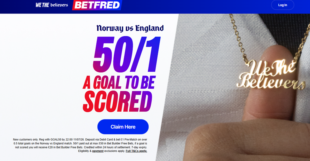 Top Norway vs England betting offers: Get more than £200 in free bets